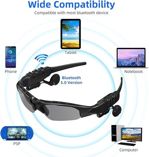 Bluetooth Sunglasses with Built-In Earphones | Smart Audio Eyewear